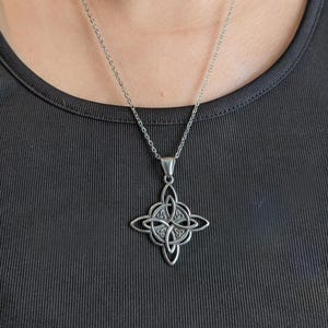Witch’s Knot Necklace - Protection Amulet Pendant