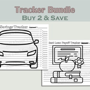 Spar Tracker, Debt Payoff, Studentendarlehen Debt, Tilgung Studentendarlehen, Auto Anzahlung, Tracker Bundle