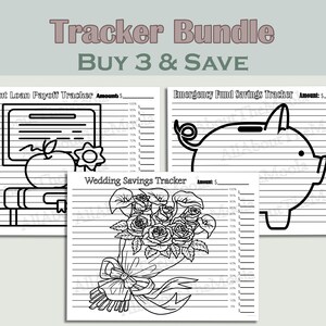 Savings & Debt Tracker Bundle (Digital Download)
