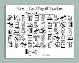 Printable Debt Payoff Tracker Credit Card Design Instant Download - Etsy