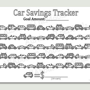 Savings, Money Savings, Savings Tracker, Savings Challenge, Car, Truck, Vehicle