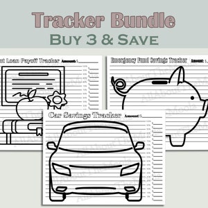Savings & Debt Payoff Tracker Bundle (Digital Download)