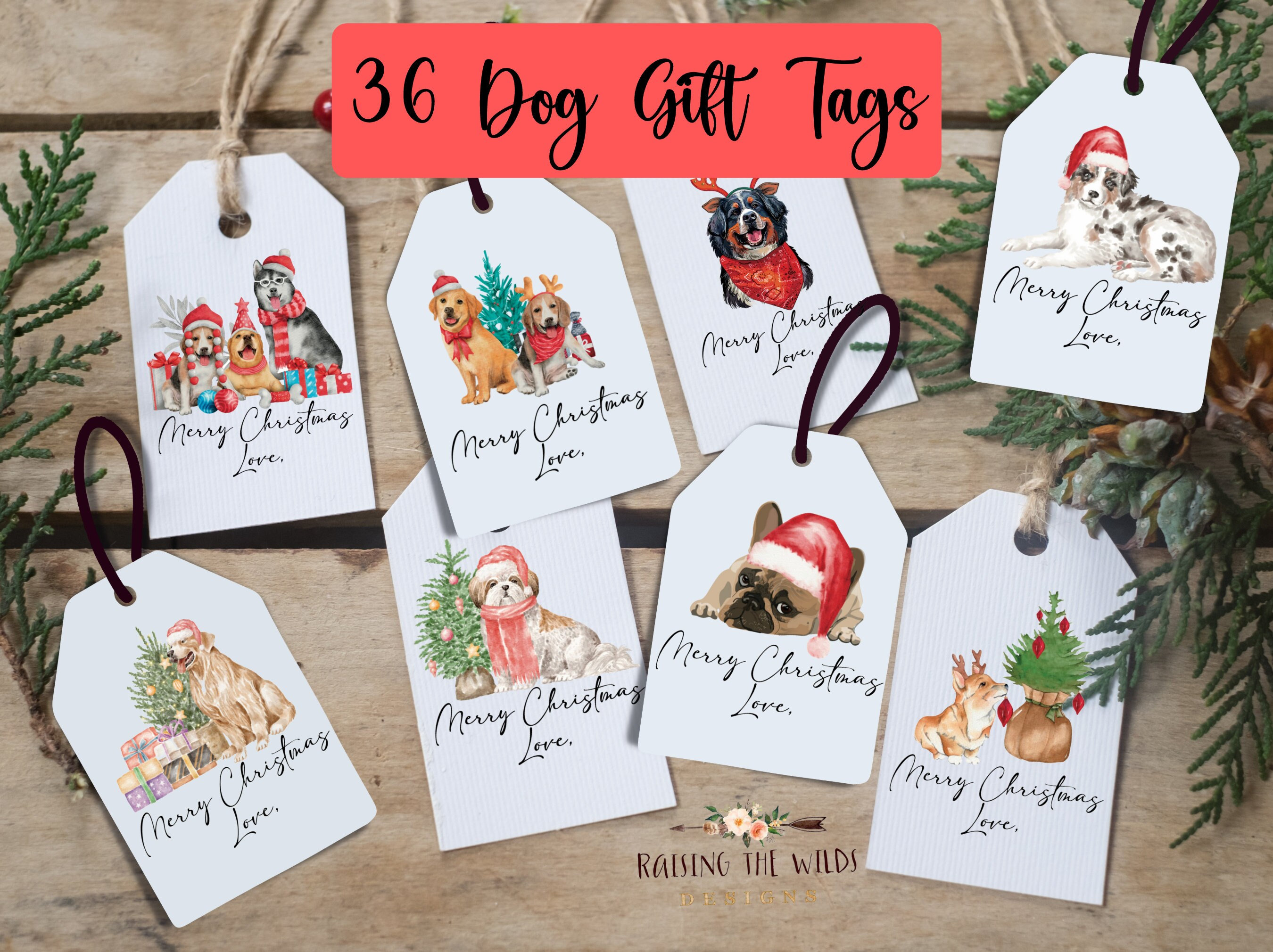 Printable Dog Christmas Gift Tags 60+ Gift Ideas for 2025