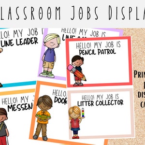 Cartões de tarefas para sala de aula para impressão | Cartões de quadro de avisos para download instantâneo | Etiquetas de tarefas para alunos e professores | Decoração de sala de aula | Sala de aula para professores