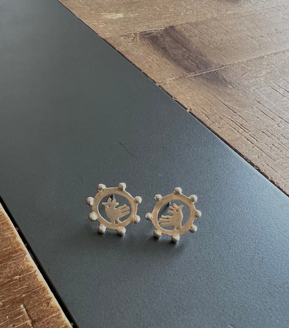 Orecchini a perno con fiori di ciliegio 13 mm - Acciaio inossidabile 304L x2 - Perles & Co