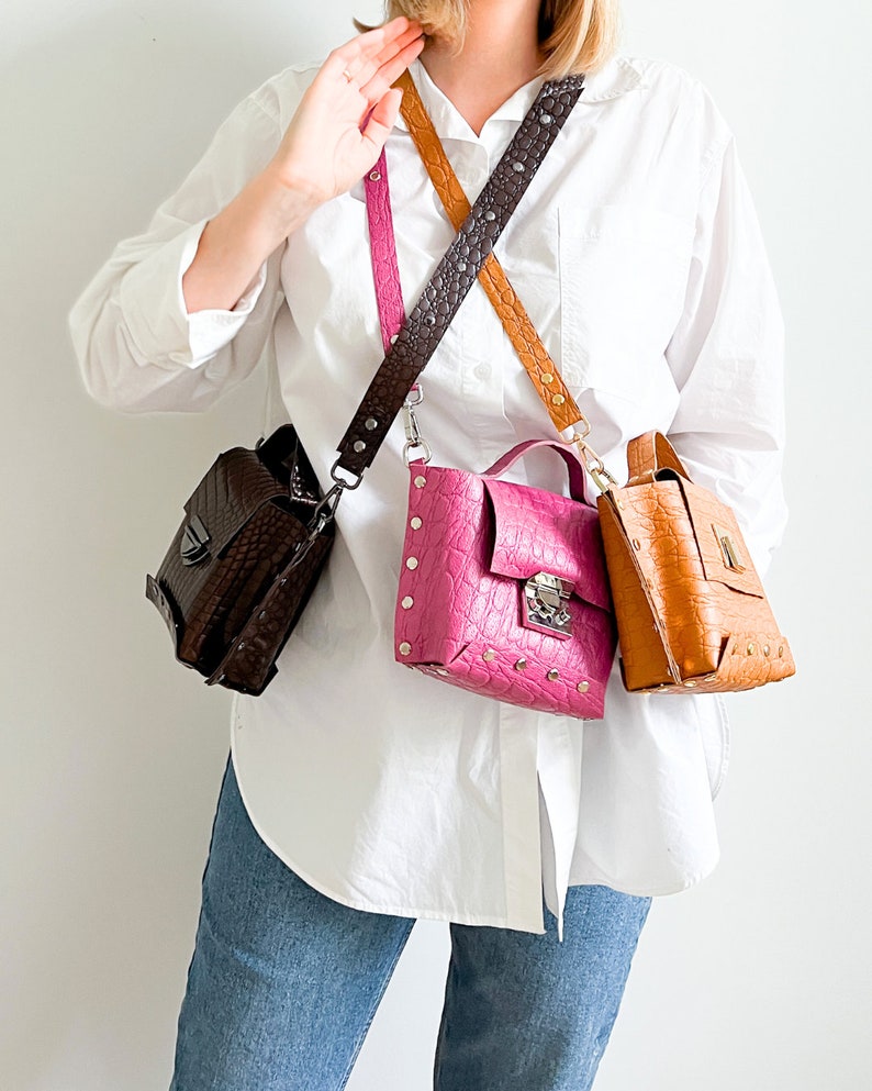 The Edit - Fuchsia Retro Clasp Top Bag