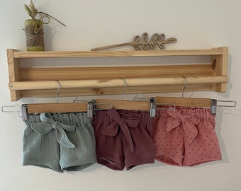 Muslin shorts, girls' shorts, muslin
