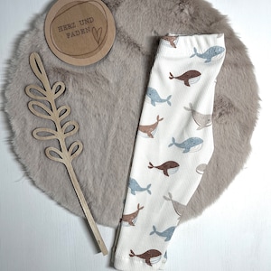 Baby/children's leggings whale rib jersey