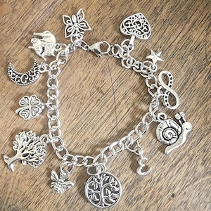 Build Your Own Custom Charm Silver Bracelet, Bridesmaid Proposal Gift, Gift For Her, Design Your Own Jewelry,  Personalized Charm Bracelet
