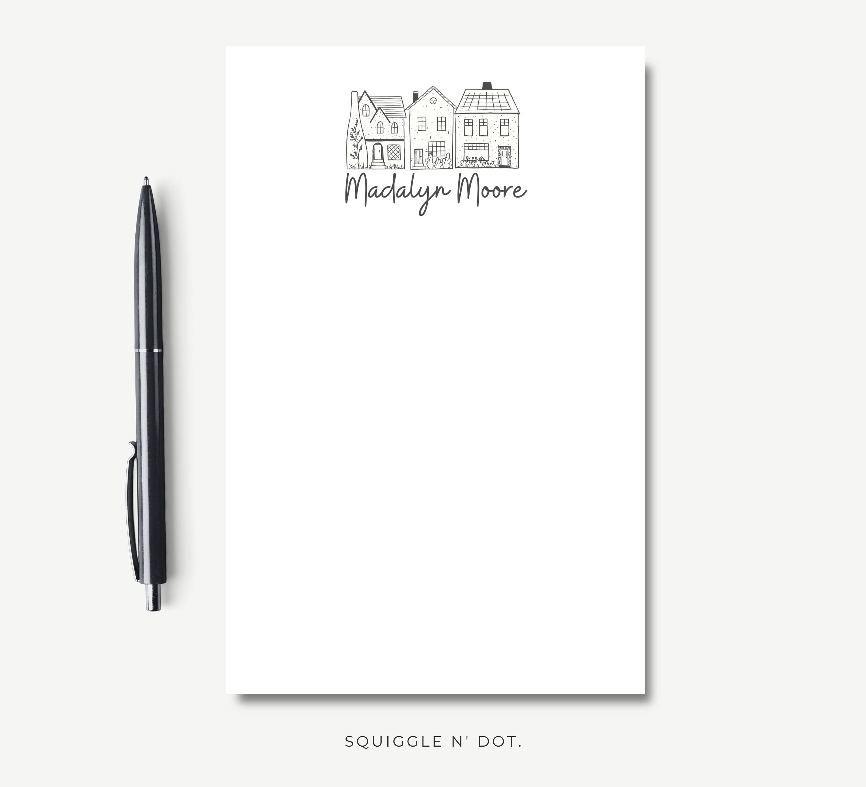 Real Estate Personalized Notepad Houses 50 Pages 5x8 or - Etsy