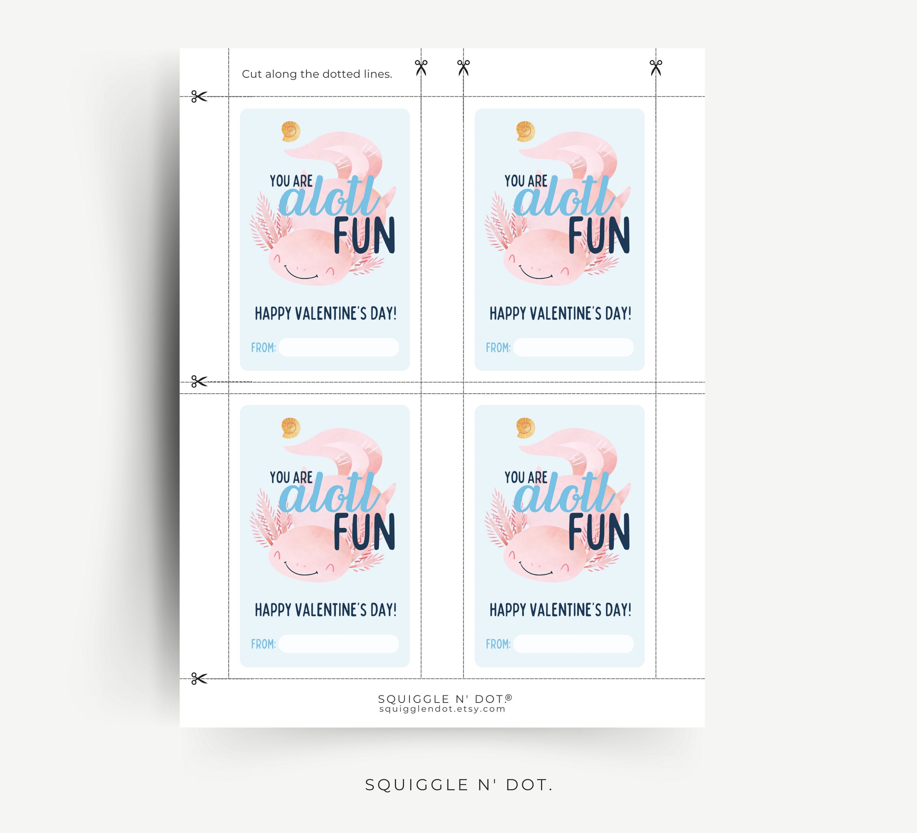 Valentine Cards Printable Instant Download Valentines for Kids Digital ...