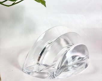 Vintage 1960s Mid Century Modern Acrylic Lucite Desk Mail Letter Holder / Lucite Napkin Holder Dinnerware / Table Accessories /Kitchen Decor