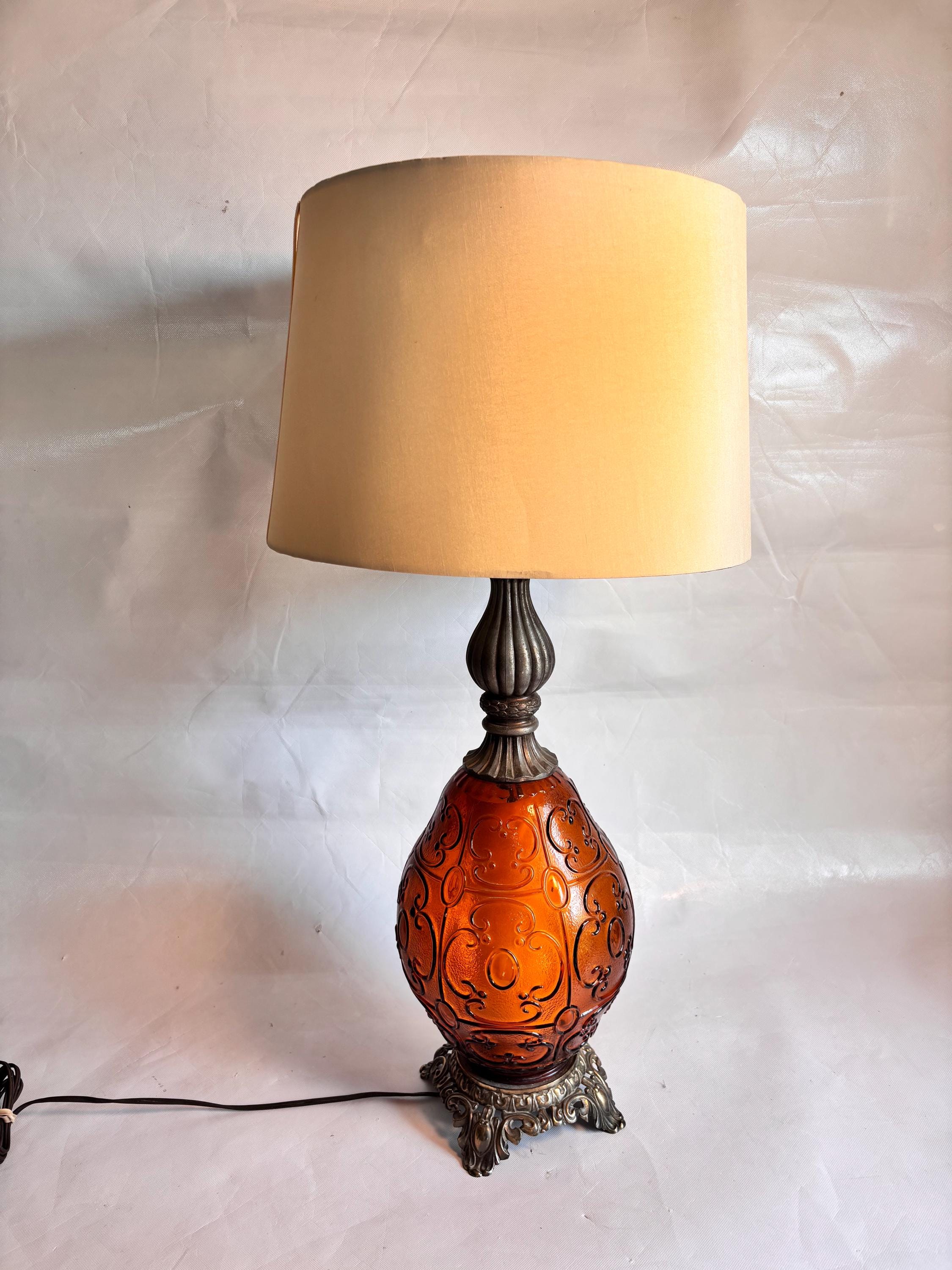 Amber Hurricane Lamp Quilted - Etsy