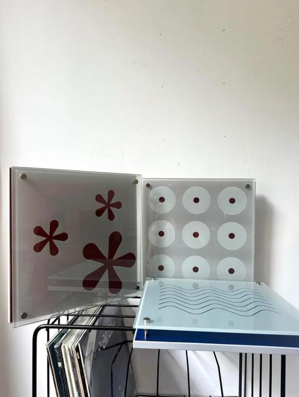 Vintage Retired Set of 3 1990s 12”x 12” IKEA OF SWEDEN “gassa