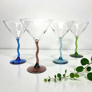Squiggle Glassware - Etsy