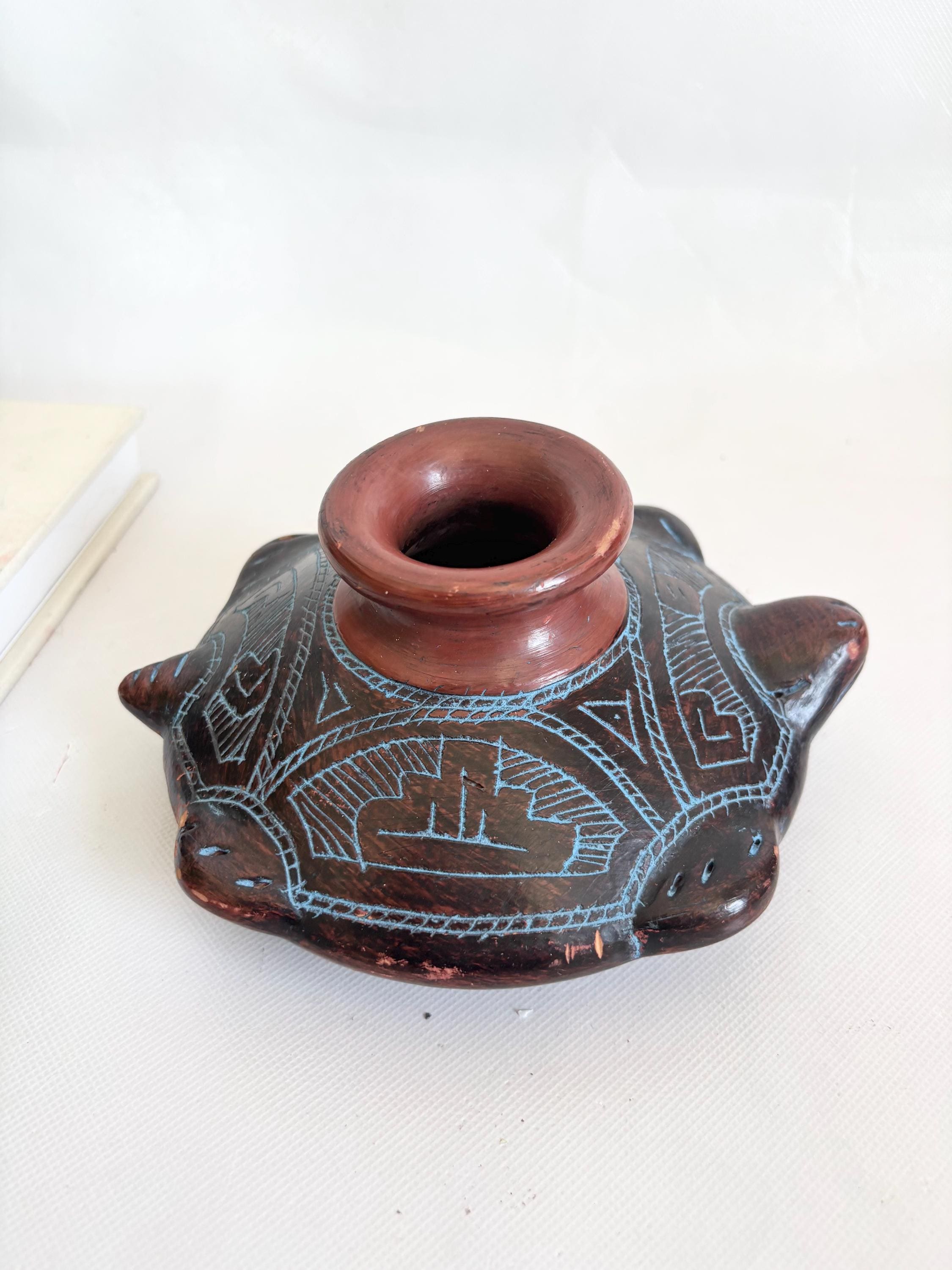 【本場ブラジル製】マラジョアラ陶器 特大装飾　Reginaldo　高級工芸品 Marajoara pottery - Etsy 日本