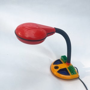 Desk lamp designed by Kyoji Tanaka for Rabbit Tanaka Corp, Ltd. 1980&#39;s Primary Colors Memphis Postmodern Design