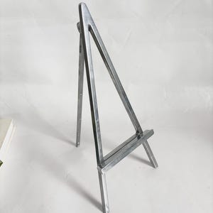 Vintage Postmodern Chrome Tabletop Art Easel by Umbra / Gallery 