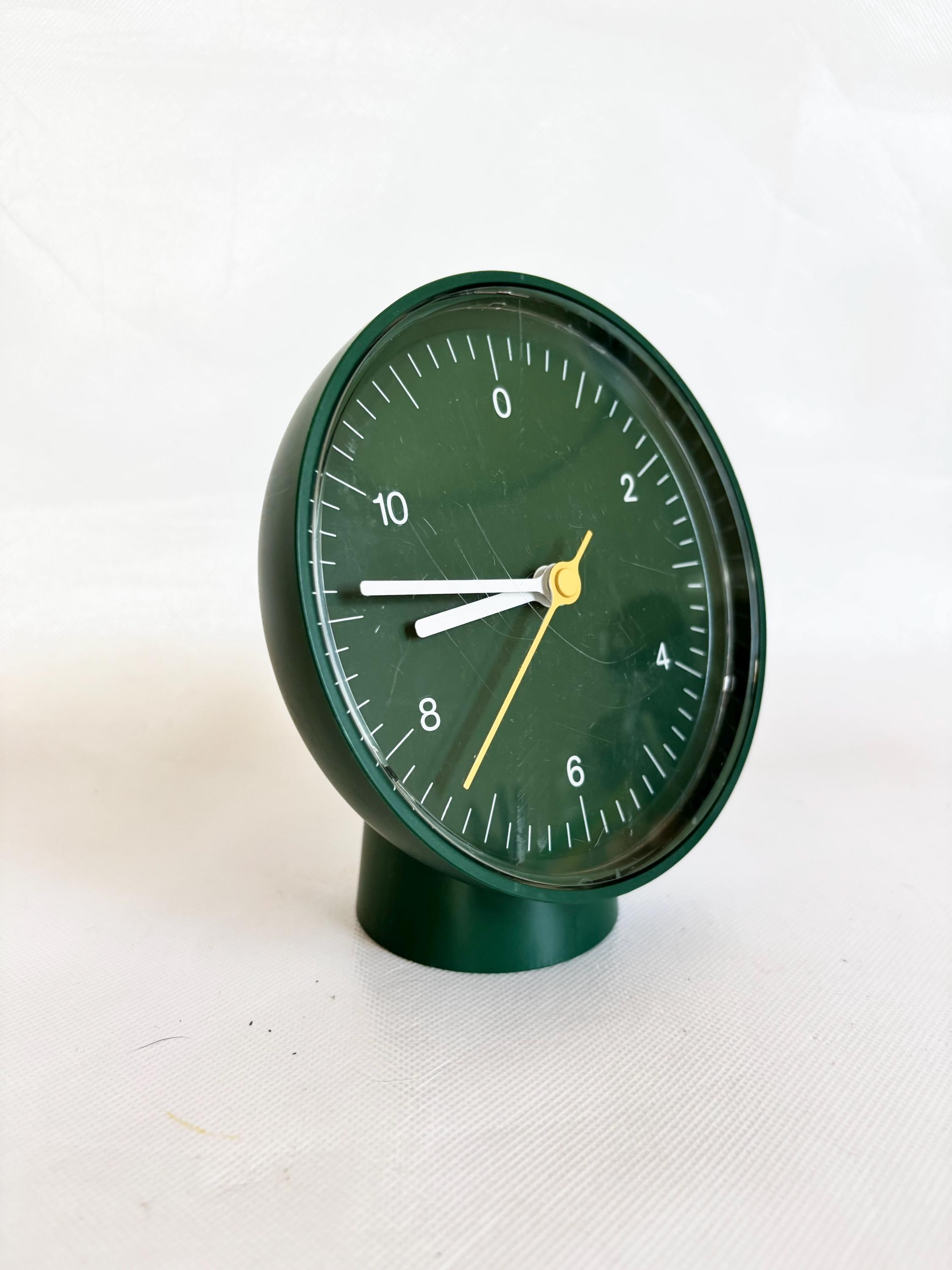 Vintage Moma HAY Jasper Morrison Dark Green Table Clock 6