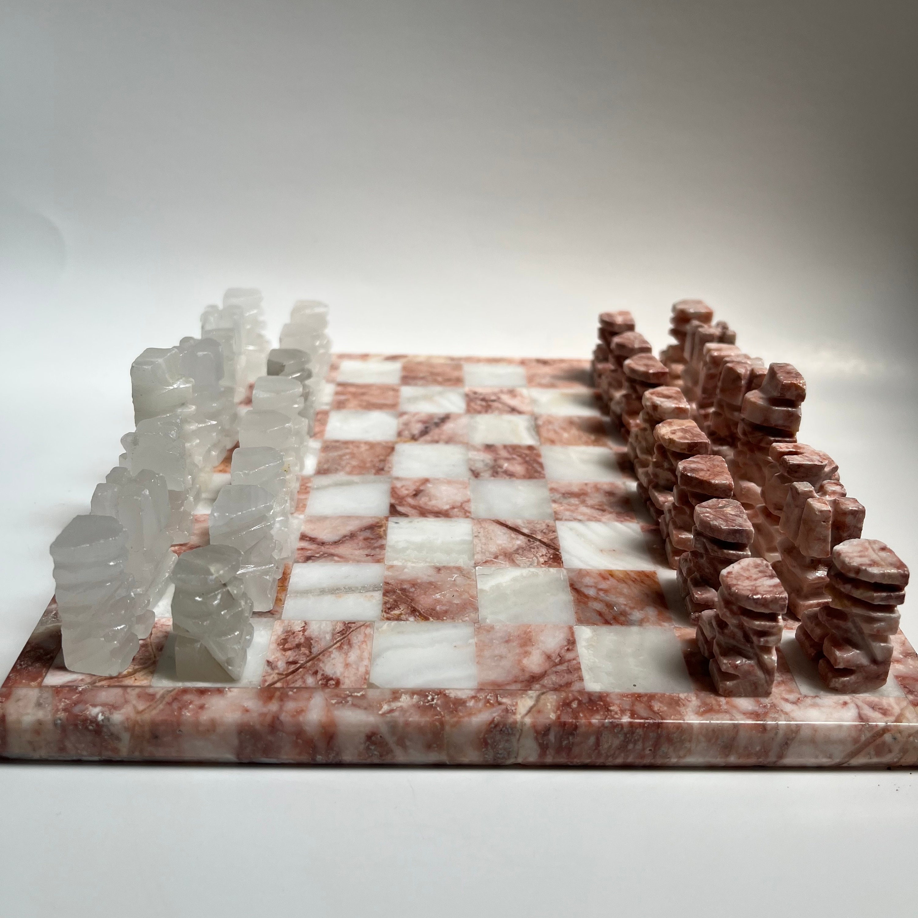 Vintage Black and Silver Metallic Chess Set – Marble Cultures