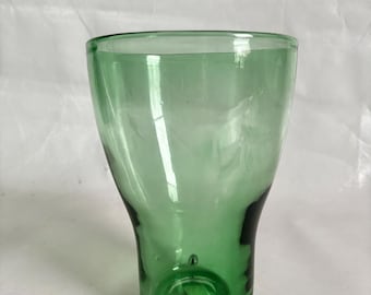 Vaso vintage in vetro soffiato verde da 9 pollici IKEA Maria Vinka, anni '90 / Collezione Stoccolma / Vaso soffiato a mano / Vaso vintage IKEA Svezia