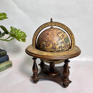 Vintage Italian Zodiac World Globe - Etsy