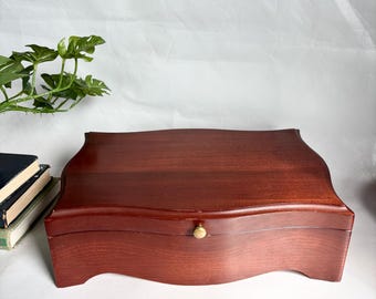 Vintage NAPA Valley Box Company Wooden 48 Slot Media / CD / Audio