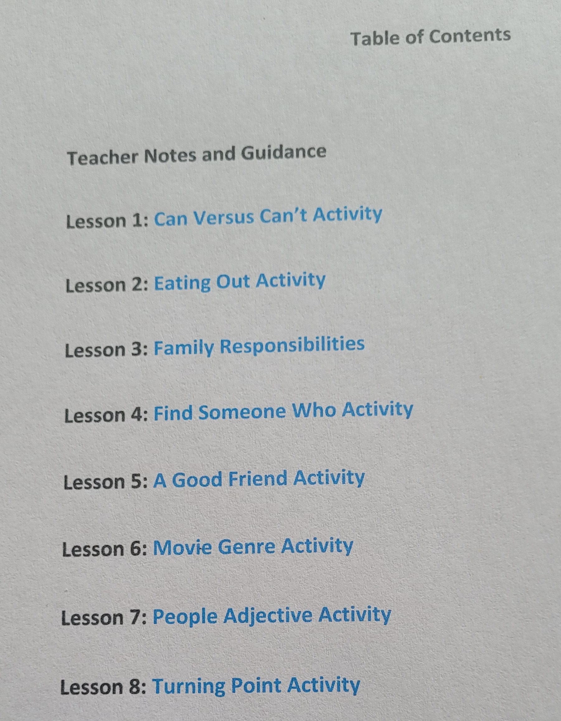 Printable ESL Lessons, Bundle, Conversation Starters, Vocabulary