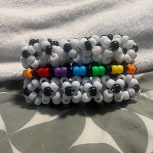Spiked Rainbow Rotating Kandi Cuff