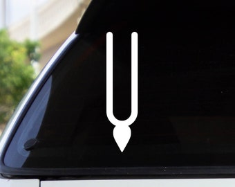 Lord Krishna Tilak Car Decal: Vaishnav Hindu Symbol