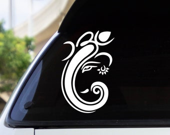 Ganesha Decal: Hindu God Vinyl Sticker for Car, Laptop, Tumbler
