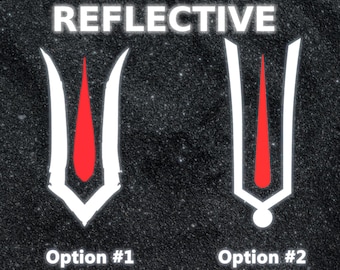 Reflective Lord Rama Tilak Car Decal: Hindu God Symbol
