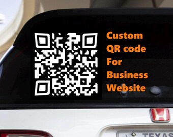 Custom QR Code Decal Sticker | Website Link QR Code | Personalized Business Branding | Scan Me Vinyl Decal