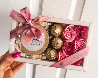 Personalisierte Sojakerze Geschenk für Sie | Handgemachte Duftkerze | Geburtstagsgeschenk | Kleine Geschenkidee | Teelicht