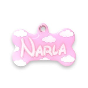 Custom Resin Pet ID Tag: Handmade Dog Tag