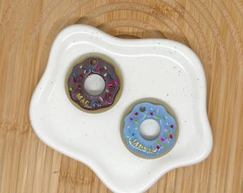 Custom Donut Resin Dog Tag, Resin Dog tag, Design Your Own Dog Tag, Custom Pet ID tag, Puppy gift, Handmade pet tag, Handmade Dog Tag
