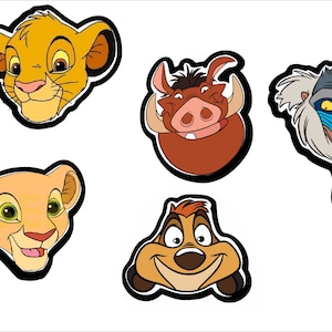 Lion King Characters Cookie Cutter Bundle of 5