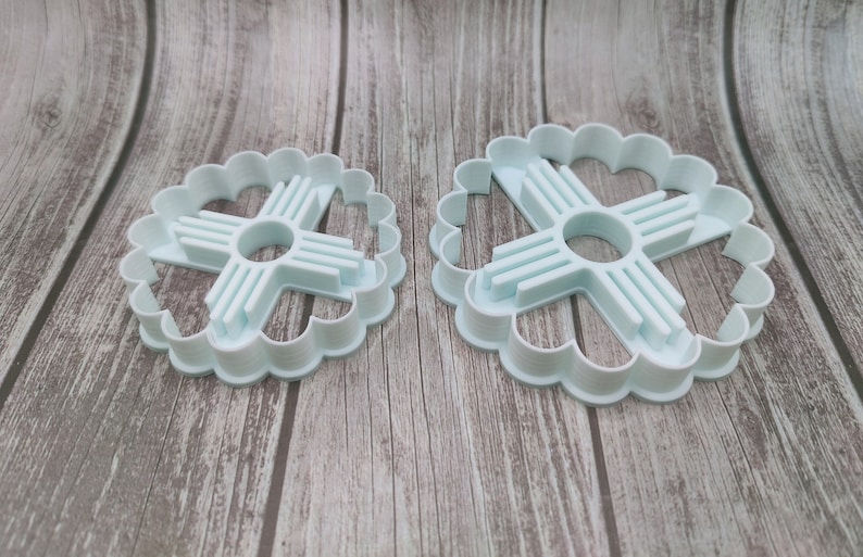 Zia Cookie Cutter scalloped Round New Mexico Etsy