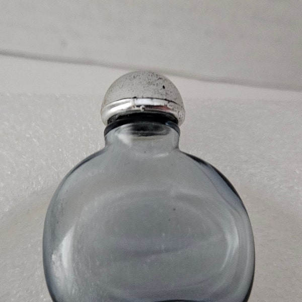 Vintage Halston Limited Men's Cologne 0.25 fl oz empty blue glass mini bottle