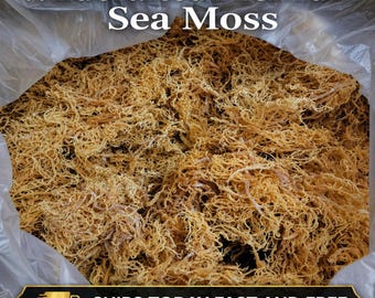 Bulk  St. Lucian Gold Sea Moss  Grade A  Sundried  Wildcrafted - Wholesale Quantities