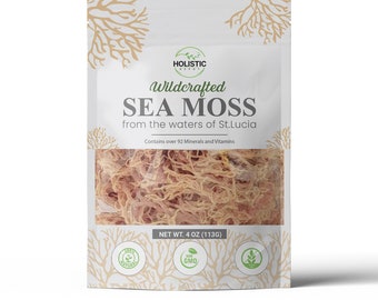 Wildcrafted St. Lucian Sea Moss - Grade A, 4 oz
