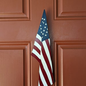 Hanging American Flag Wall Art, American Flag, 4th of July Decor, Draped American Flag, Door Hanger