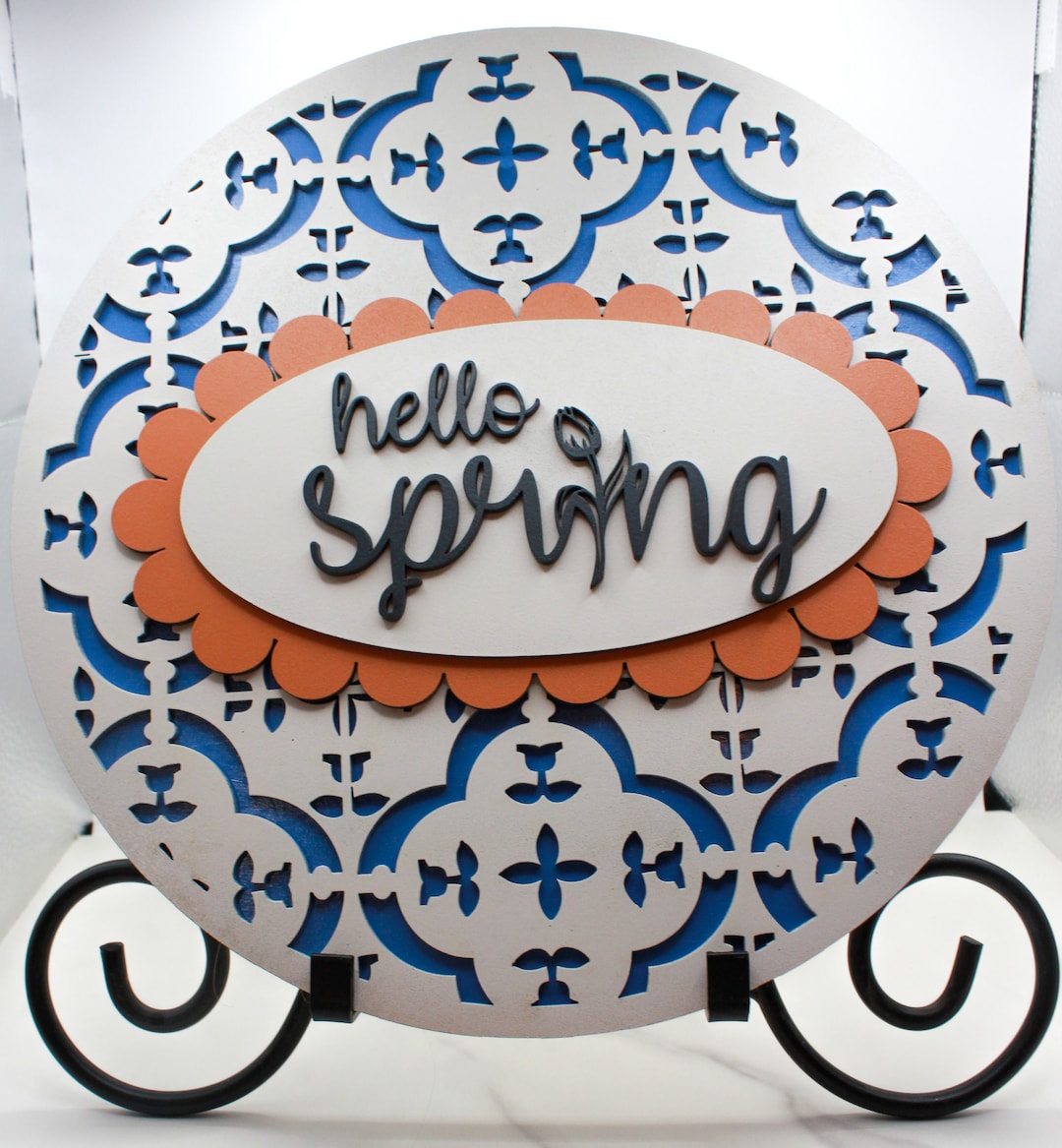 Spring Welcome Sign, Tulip Welcome Sign, Welcome Sign for Front Door ...