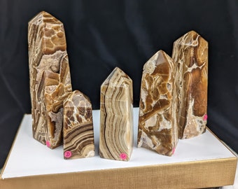 Chocolate Calcite Towers ~ Chocolate Calcite Points ~ Chocolate Calcite Generators