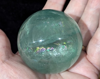Fluorite Crystal Sphere ~ Green Fluorite Crystal Ball ~