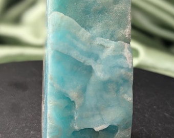 Blue Aragonite Smithsonite Towers ~ Raw Edge Aragonite Towers ~ Blue Aragonite Crystal Towers ~ Polished Aragonite Obelisk