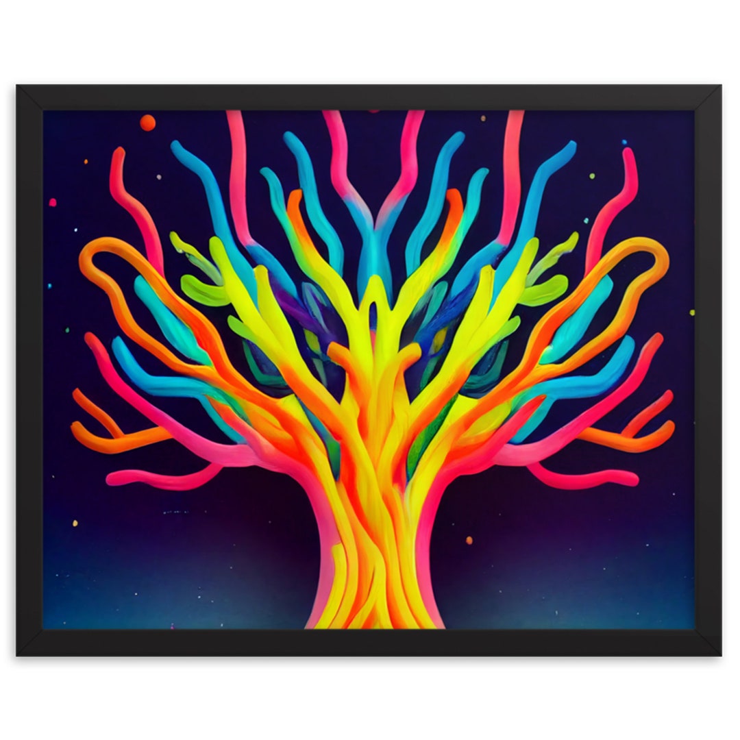 Colorful Tree Wall Art Beautiful Art Hanging Colorful Modern Design for