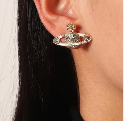 Makkelijker maken Observeer Elke week Saturn Orb Earrings Vivienne Earrings Westwood Charm Orb - Etsy