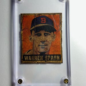 Warren Edward Spahn - figurina di baseball - Un lanciatore mancino - Spahn ha anche lanciato due no-hitters - Spahn ha giocato 22 stagioni nella Major League