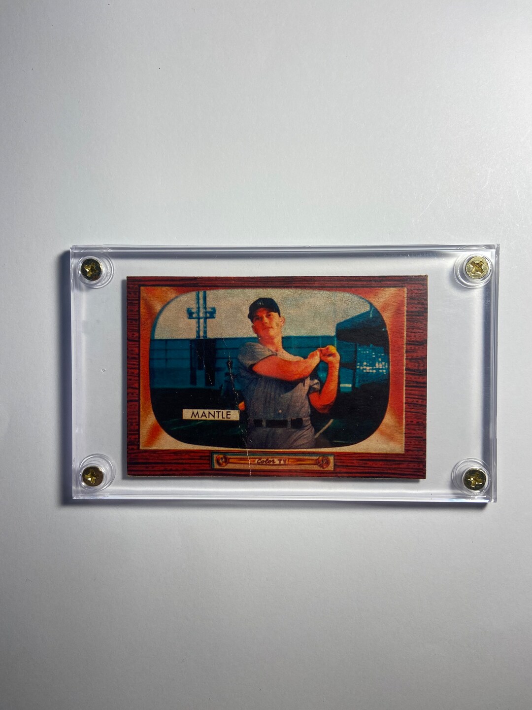 Mickey Mantle Television Card Print - Etsy